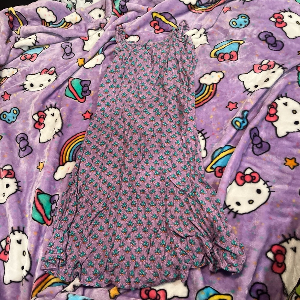 Purple Floral Dress